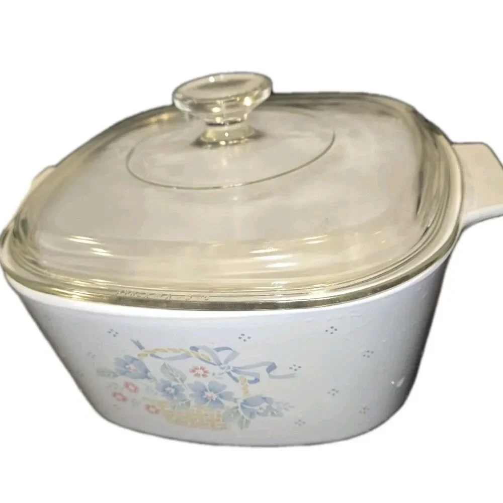 Vintage Corning Ware Country Cornflower A3B Casserole 3 Liter Pyrex A-9-C Lid